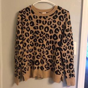 Leopard print sweater